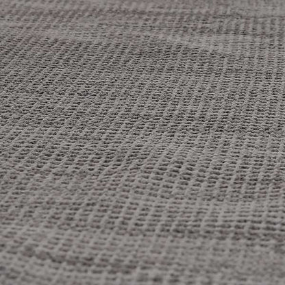 Ilford Plush Wave Ripple Effect Corduroy Upholstery Fabric In Charcoal Grey Colour - Roman Blinds