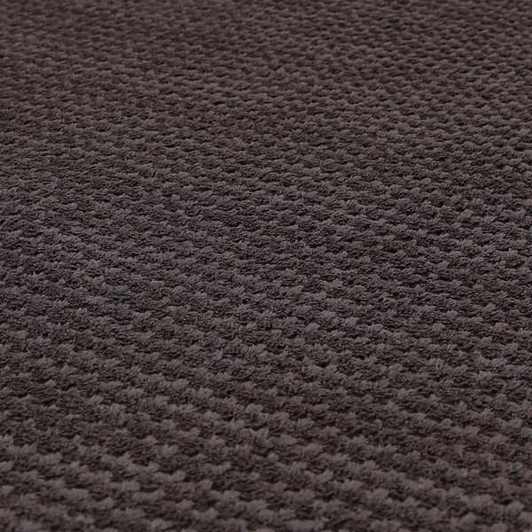 Ilford Plush Wave Ripple Effect Corduroy Upholstery Fabric In Brown Chocolate Colour - Roman Blinds