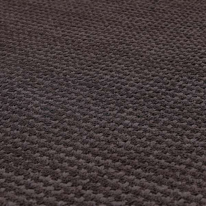 Ilford Plush Wave Ripple Effect Corduroy Upholstery Fabric In Brown Chocolate Colour - Made To Measure Curtains