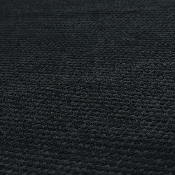 Ilford Plush Wave Ripple Effect Corduroy Upholstery Fabric In Black Colour - Handmade Cushions