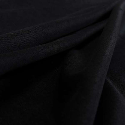 Irania Soft Chenille Upholstery Fabric Black Colour - Made To Measure Curtains