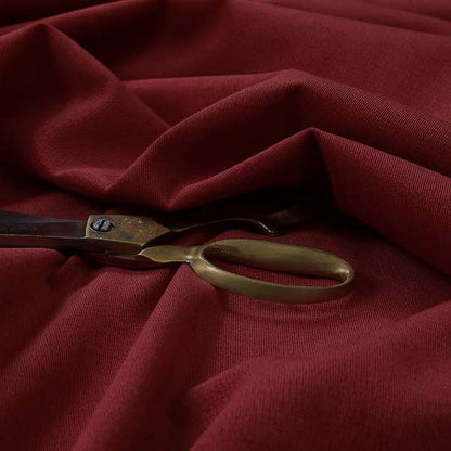 Irania Soft Chenille Upholstery Fabric Red Colour - Made To Measure Curtains