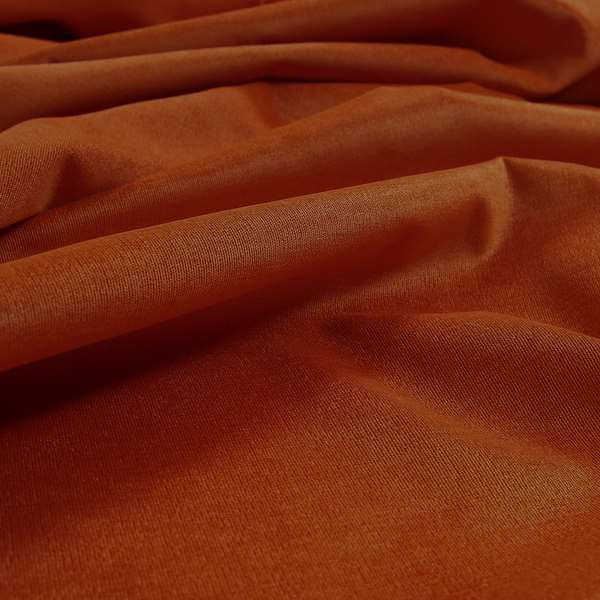 Irania Soft Chenille Upholstery Fabric Orange Colour - Made To Measure Curtains