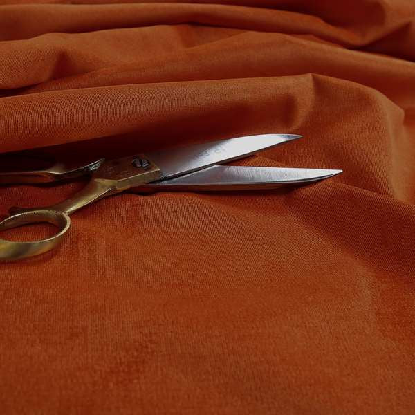 Irania Soft Chenille Upholstery Fabric Orange Colour - Roman Blinds