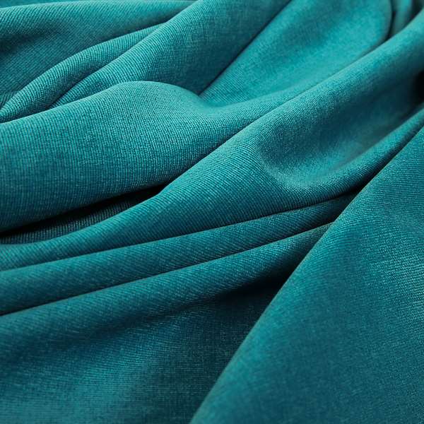 Irania Soft Chenille Upholstery Fabric Teal Blue Colour - Roman Blinds