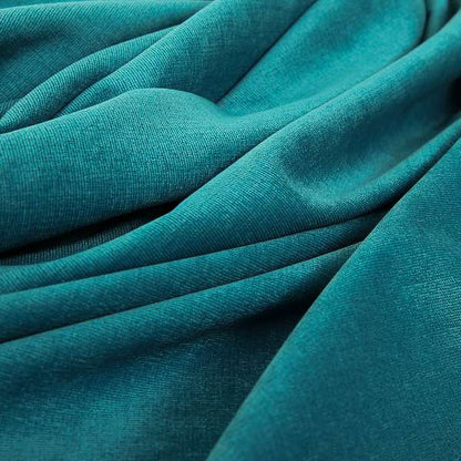 Irania Soft Chenille Upholstery Fabric Teal Blue Colour - Made To Measure Curtains