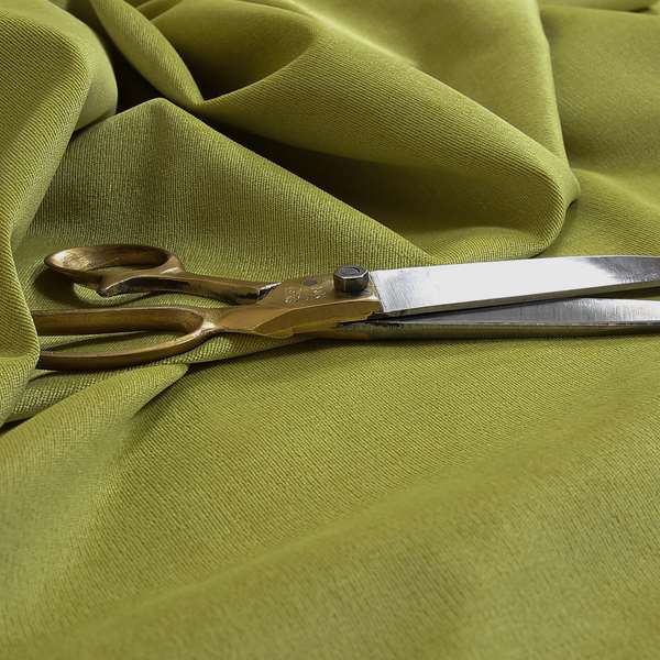 Irania Soft Chenille Upholstery Fabric Lime Green Colour