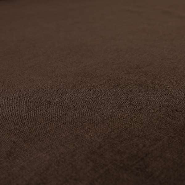 Irania Soft Chenille Upholstery Fabric Chocolate Brown Colour - Made To Measure Curtains