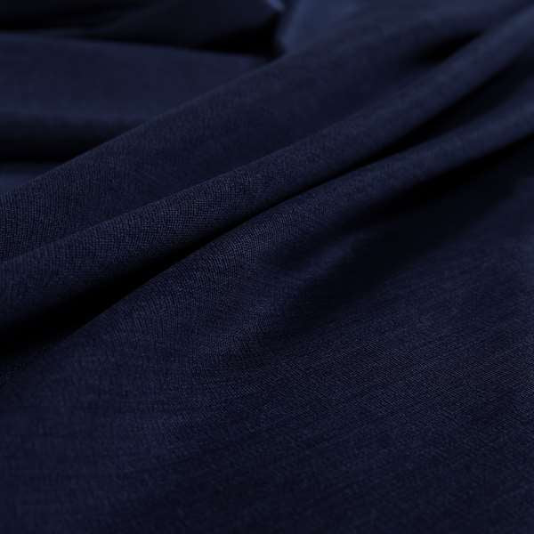 Irania Soft Chenille Upholstery Fabric Navy Blue Colour - Made To Measure Curtains