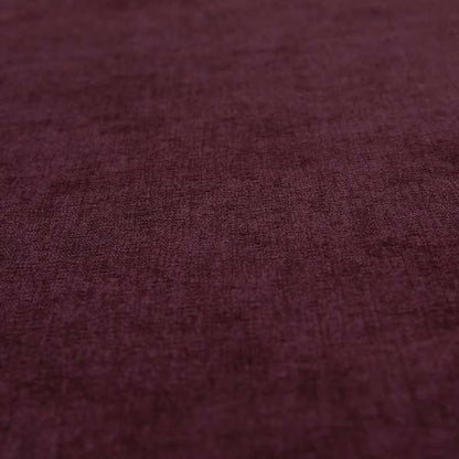 Irania Soft Chenille Upholstery Fabric Wine Plum Colour - Handmade Cushions