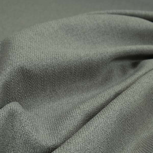 Irvine Herringbone Weave Chenille Upholstery Fabric Silver Mist Colour - Handmade Cushions