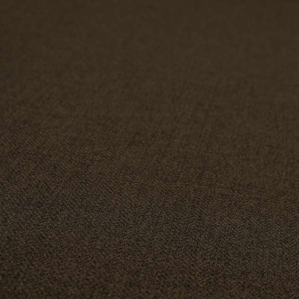 Irvine Herringbone Weave Chenille Upholstery Fabric Chocolate Brown Colour - Handmade Cushions