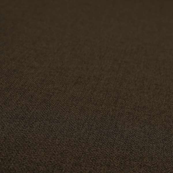 Irvine Herringbone Weave Chenille Upholstery Fabric Chocolate Brown Colour