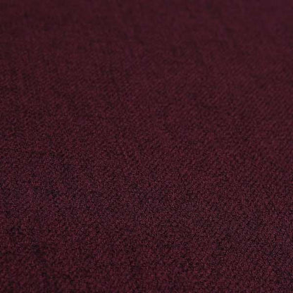 Irvine Herringbone Weave Chenille Upholstery Fabric Wine Colour - Handmade Cushions