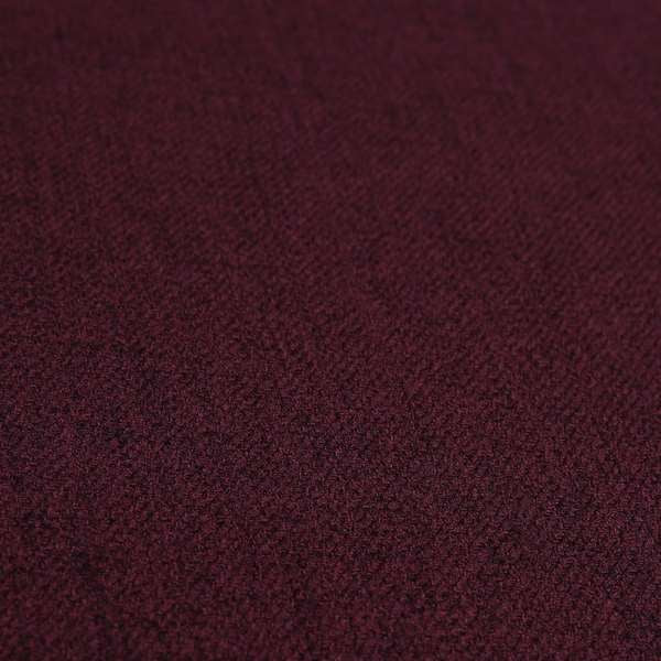 Irvine Herringbone Weave Chenille Upholstery Fabric Wine Colour