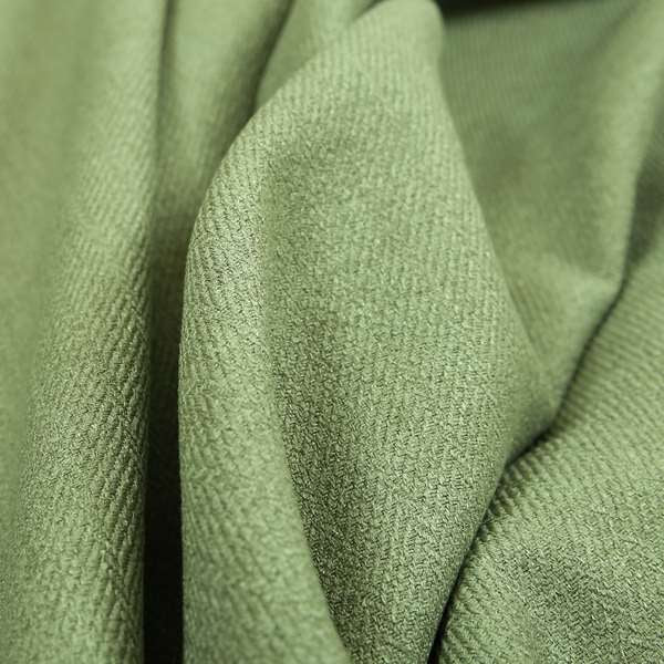 Irvine Herringbone Weave Chenille Upholstery Fabric Green Colour - Roman Blinds