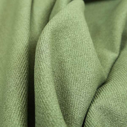 Irvine Herringbone Weave Chenille Upholstery Fabric Green Colour