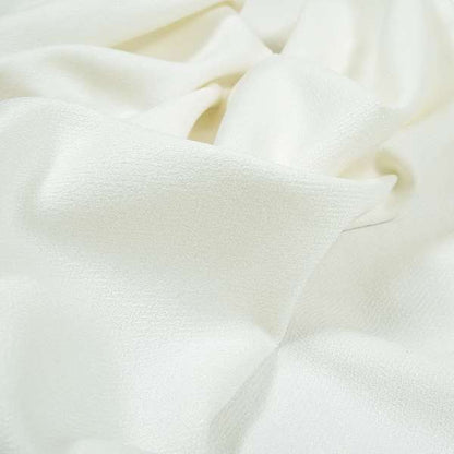 Irvine Herringbone Weave Chenille Upholstery Fabric White Colour - Made To Measure Curtains