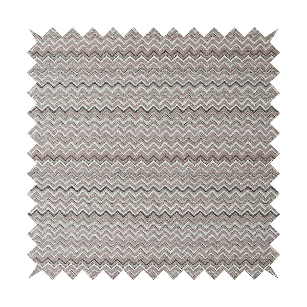 Zig Zag Lilac Chevron Striped Pattern Fabric Chenille Upholstery Fabric JO-05 - Roman Blinds