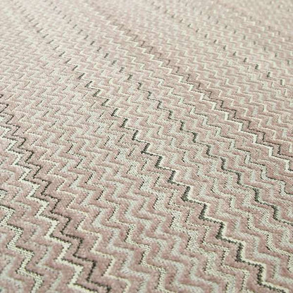 Zig Zag Lilac Chevron Striped Pattern Fabric Chenille Upholstery Fabric JO-05 - Roman Blinds