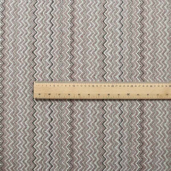 Zig Zag Lilac Chevron Striped Pattern Fabric Chenille Upholstery Fabric JO-05 - Roman Blinds