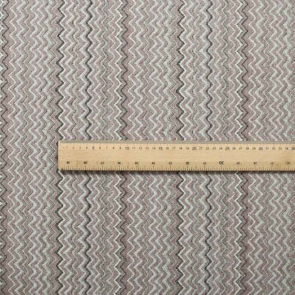 Zig Zag Lilac Chevron Striped Pattern Fabric Chenille Upholstery Fabric JO-05 - Made To Measure Curtains