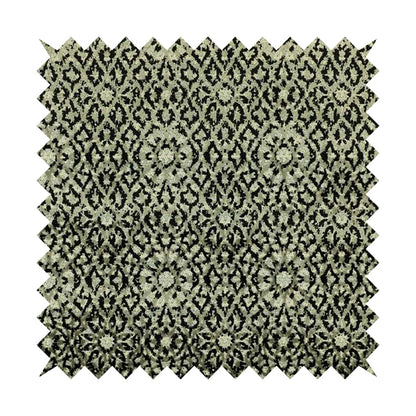 Modern Pattern Black Grey Colour Velvet Textured Upholstery Fabric JO-1001
