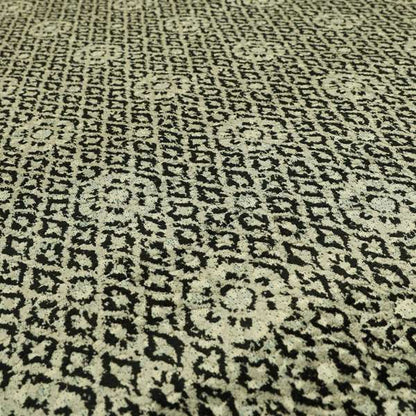 Modern Pattern Black Grey Colour Velvet Textured Upholstery Fabric JO-1001 - Roman Blinds