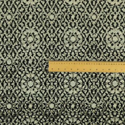 Modern Pattern Black Grey Colour Velvet Textured Upholstery Fabric JO-1001 - Roman Blinds