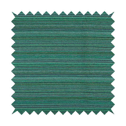 Striped Pattern Blue Colour Chenille Textured Upholstery Fabric JO-1003