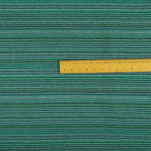 Striped Pattern Blue Colour Chenille Textured Upholstery Fabric JO-1003 - Roman Blinds