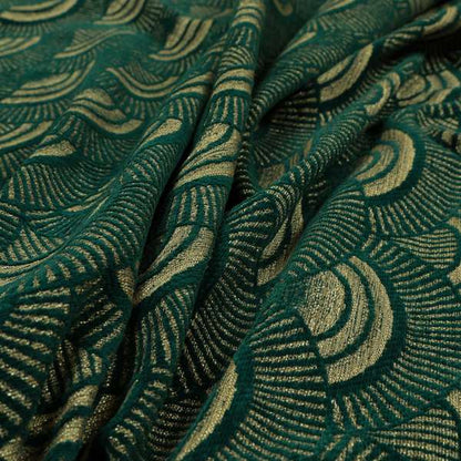 Teal Silver Colour Zentangle Geometric Pattern Soft Chenille Upholstery Fabric JO-1019 - Handmade Cushions