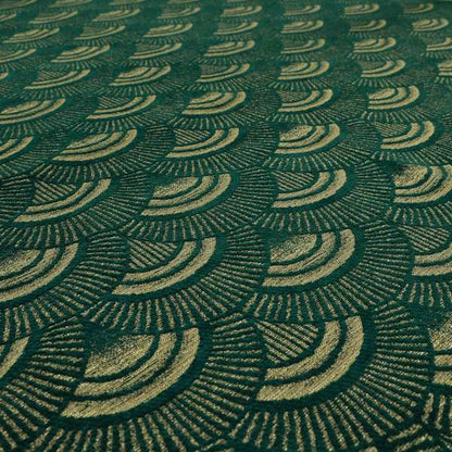 Teal Silver Colour Zentangle Geometric Pattern Soft Chenille Upholstery Fabric JO-1019 - Made To Measure Curtains