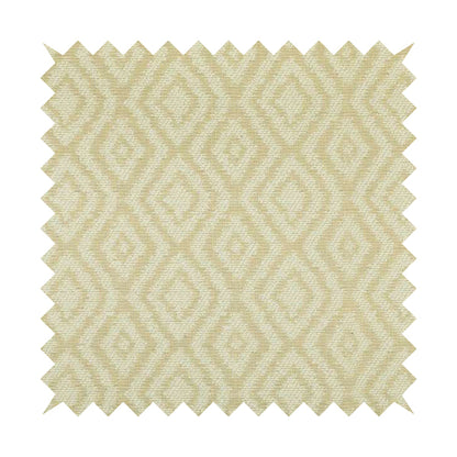 Cream Beige Colour Geometric Pattern Soft Chenille Upholstery Fabric JO-1022 - Handmade Cushions