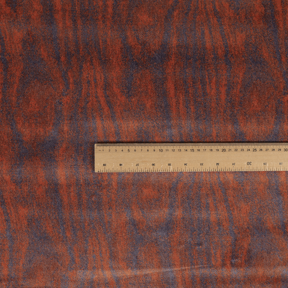 Purple Orange Colour Bark Striped Pattern Velvet Woven Upholstery Fabric JO-1027 - Roman Blinds