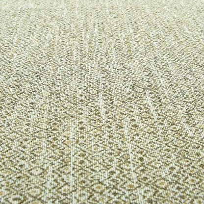 Ella Trellis Pattern Interior Fabric In White Yellow Colour Woven Soft Chenille Fabric JO-104 - Roman Blinds