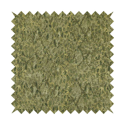 Abstract Camouflage Pattern Green Colour Chenille Jacquard Upholstery Fabric JO-1049