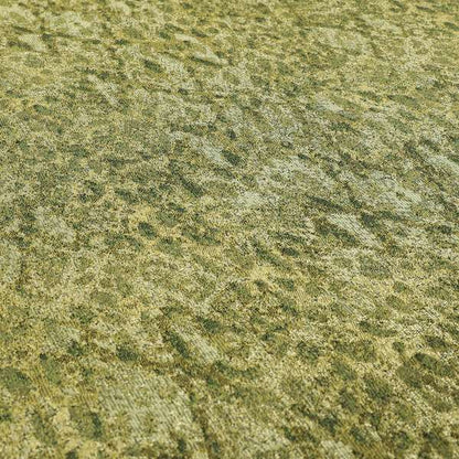 Abstract Camouflage Pattern Green Colour Chenille Jacquard Upholstery Fabric JO-1049 - Roman Blinds