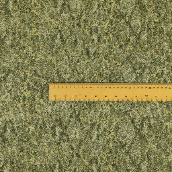 Abstract Camouflage Pattern Green Colour Chenille Jacquard Upholstery Fabric JO-1049 - Roman Blinds