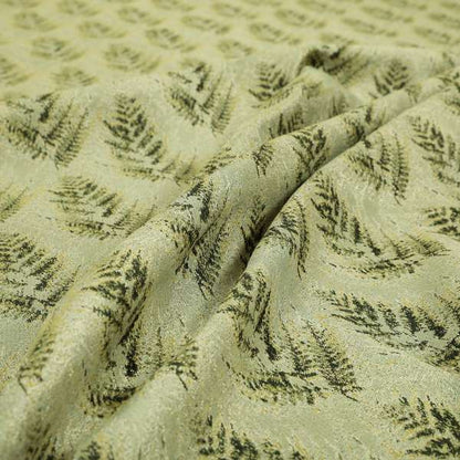 Shine Tone Green Silver Colour Tree Pattern Chenille Furnishing Upholstery Fabric JO-1052 - Made To Measure Curtains