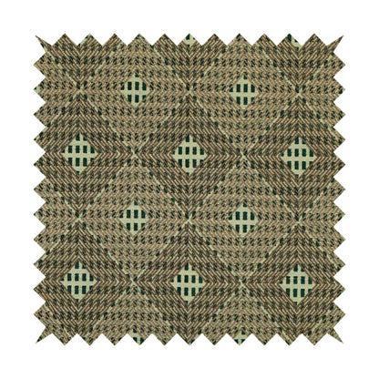 Teal Pink Colour Modern Geometric Pattern Soft Chenille Upholstery Fabric JO-1058