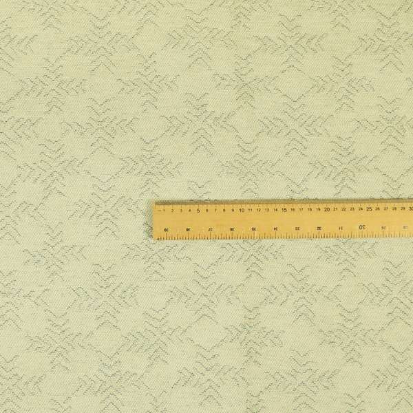 Cream Coloured Geometric Pattern Upholstery Furnishing Fabric JO-1069