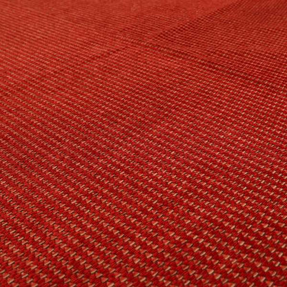 Red Colour Semi Plain Pattern Soft Chenille Upholstery Fabric JO-1072 - Roman Blinds