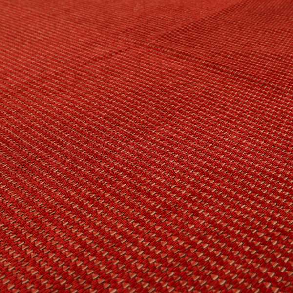 Red Colour Semi Plain Pattern Soft Chenille Upholstery Fabric JO-1072 - Made To Measure Curtains