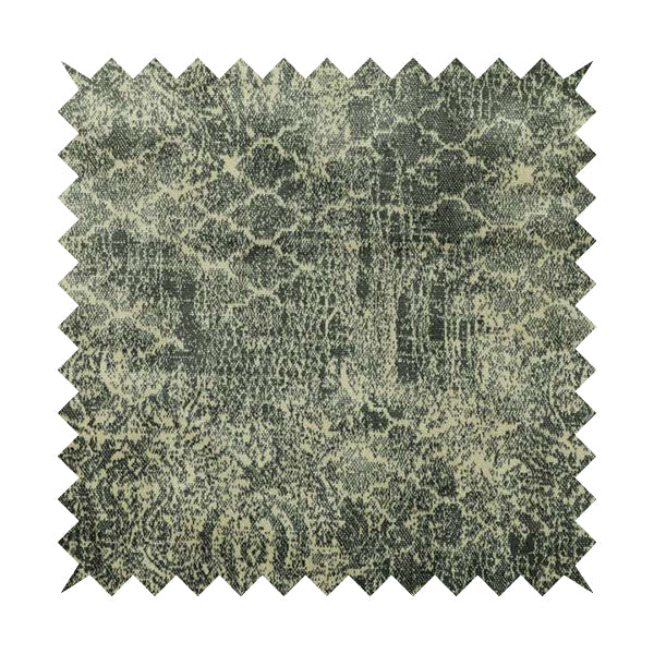 Traditional Damask Medallion Pattern Velvet Material Beige Grey Upholstery Fabric JO-1076 - Roman Blinds