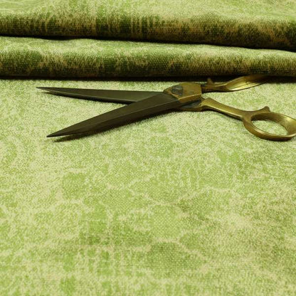 Traditional Damask Medallion Pattern Velvet Material Beige Green Upholstery Fabric JO-1077 - Roman Blinds