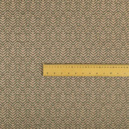 Pink Colour Chevron Stripe Pattern Soft Chenille Upholstery Fabric JO-1085 - Roman Blinds