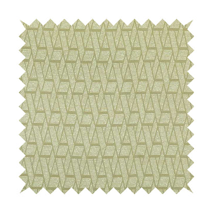 Cream Gold Colour Textured Geometric Pattern Soft Chenille Upholstery Fabric JO-1088 - Handmade Cushions