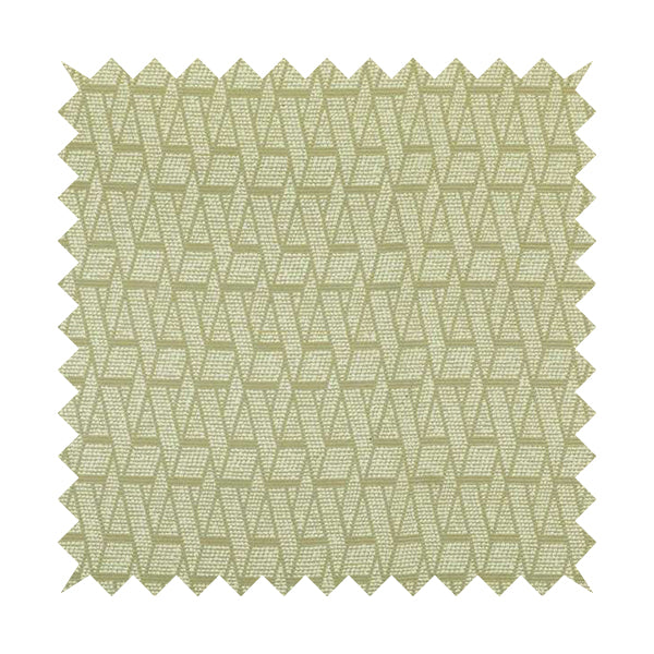 Cream Gold Colour Textured Geometric Pattern Soft Chenille Upholstery Fabric JO-1088 - Made To Measure Curtains