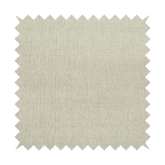 Rumba Plain Chenille Fabric In White Colour Furnishing Fabrics JO-110